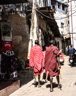 Massai  in Stone Town